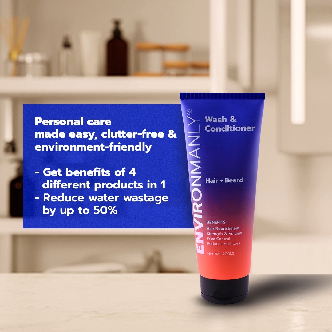 Hair & Beard Wash + Conditioner - Environmanly