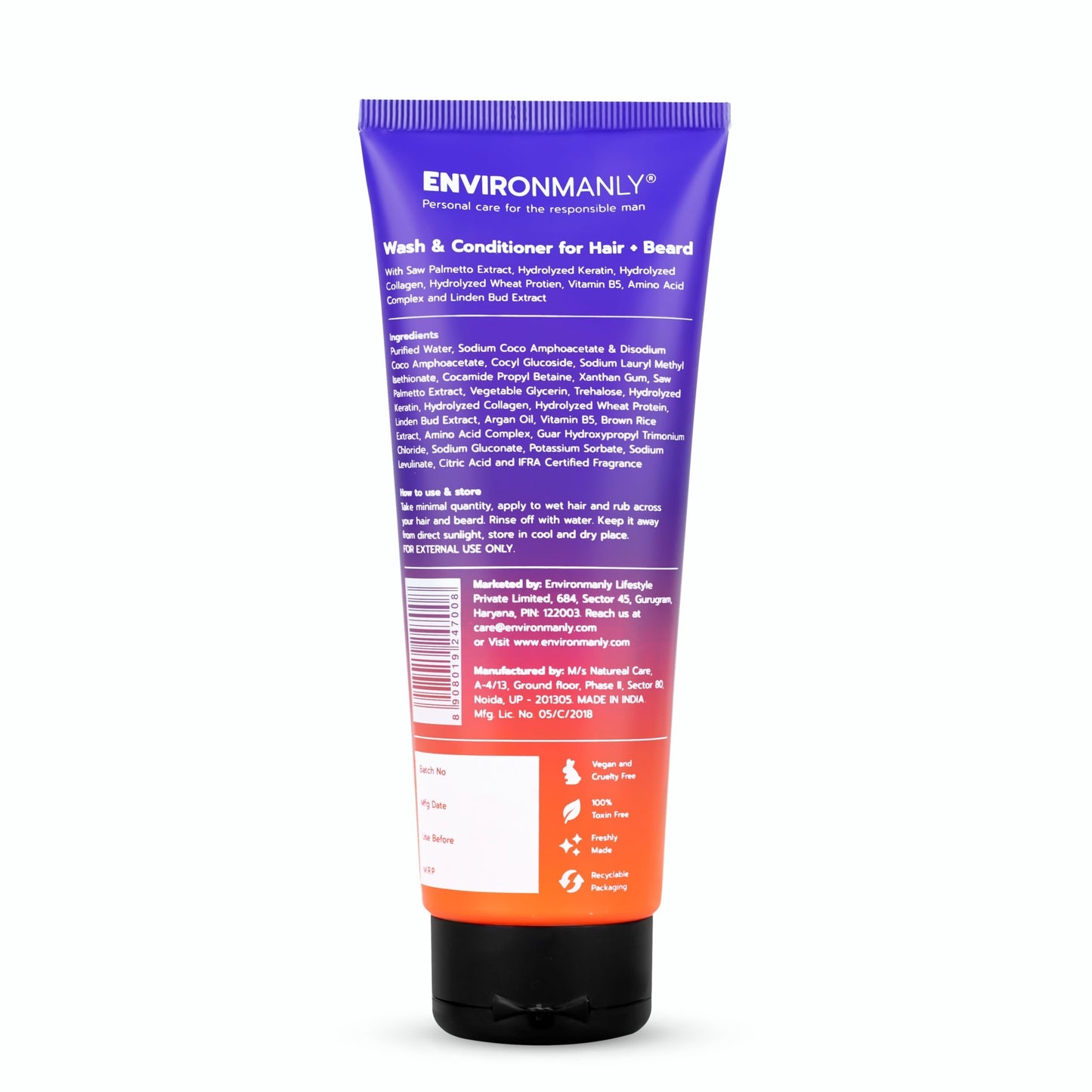 Hair & Beard Wash + Conditioner - Environmanly